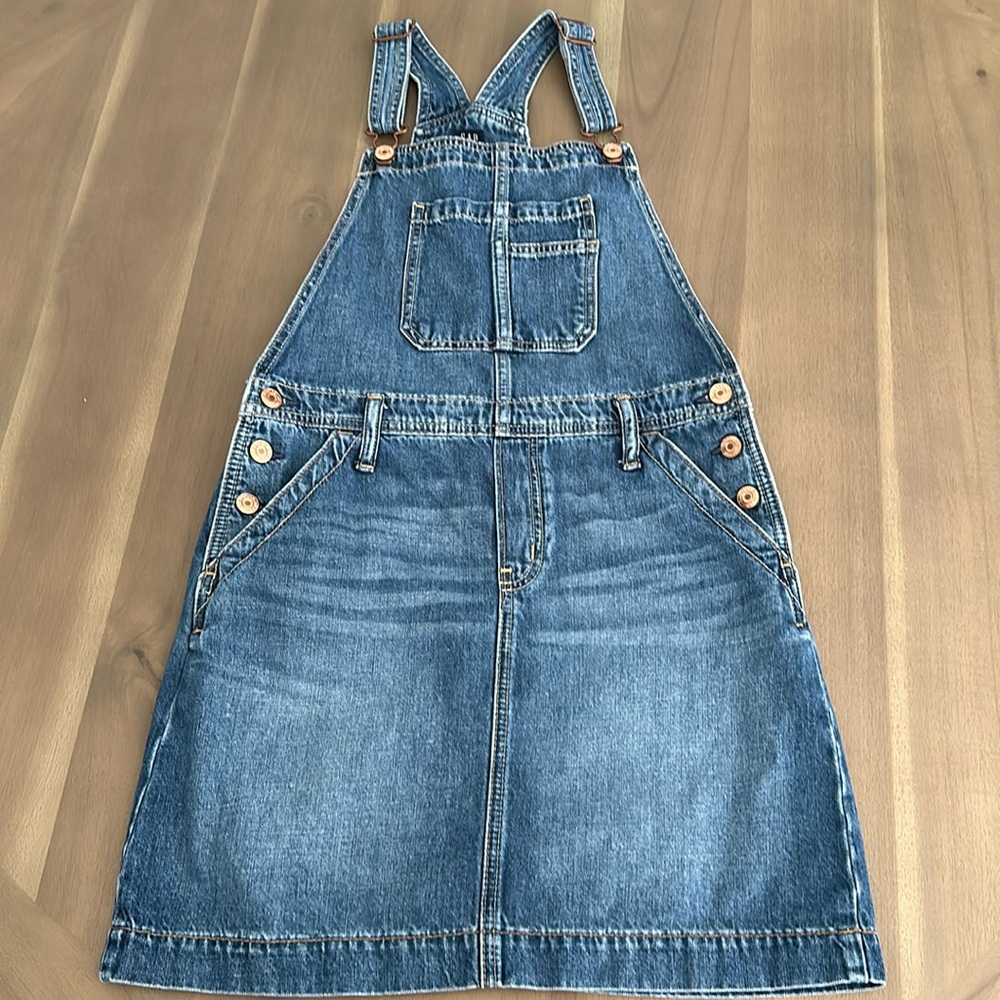 Gap Kid’s Denim Pinafore Dress Overalls, size XL (12)